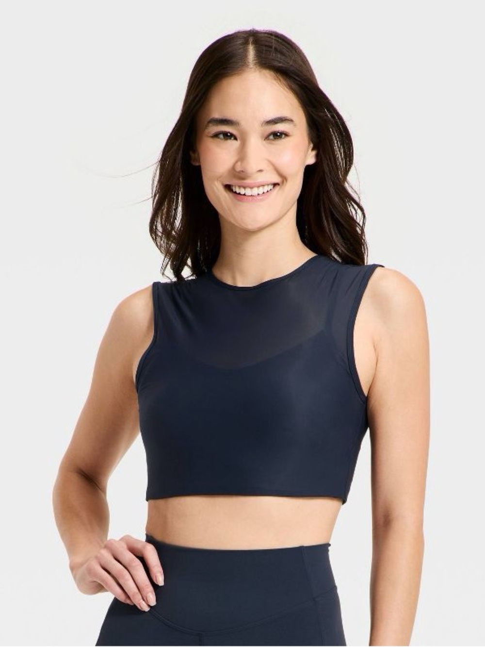 Mesh Longline Sports Bra